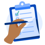 Une illustration d'une liste de contrôle.