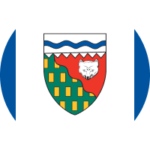 Un drapeau partiel des Territoires du Nord-Ouest
